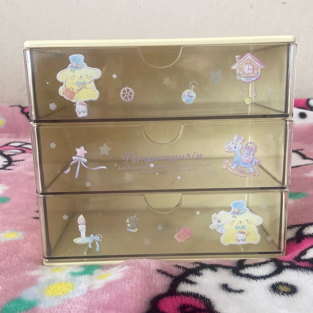 Sanrio Pompompurin Yellow Storage Drawers